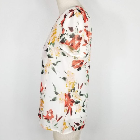 MIKAROSE Floral Lined Pleated Blouse - Picture 3 of 6